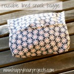 Reusable Lined Snack Baggies