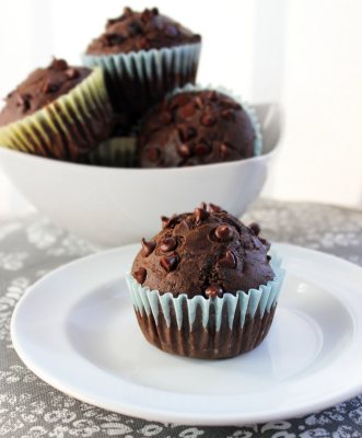 Chocolate Chocolate Cherry Muffins Chocolate Chocolate Cherry Muffins