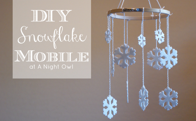 DIY Snowflake Mobile DIY Snowflake Mobile
