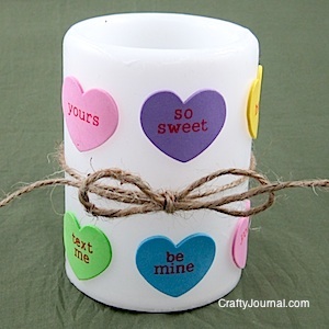 Valentine Heart Candle