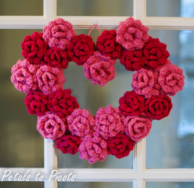 Crochet Rose Wreath