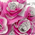 Book Page & Tissue Flowers