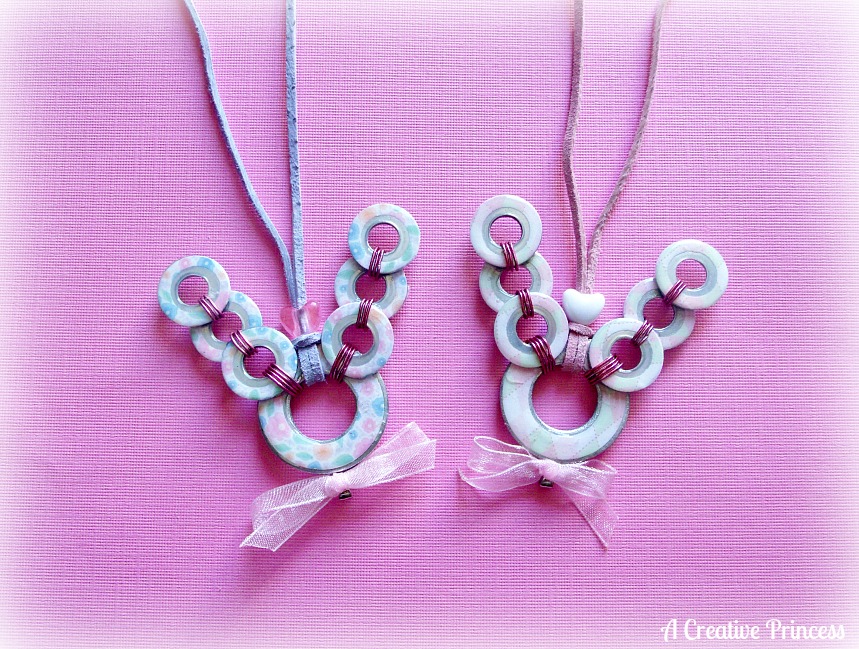 Bunny Washer Necklaces Bunny Washer Necklaces