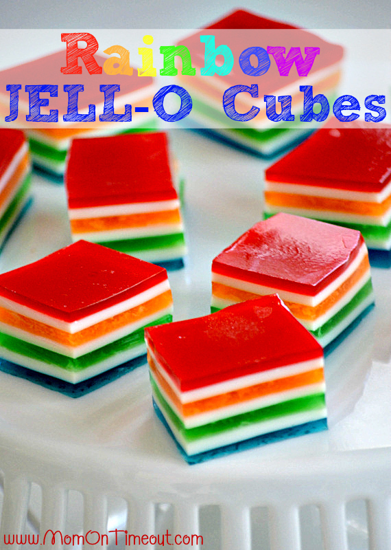 Rainbow Jello Cubes Rainbow Jello Cubes