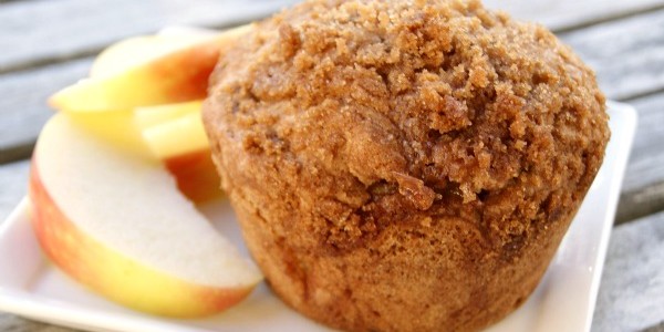 Apple Streusel Muffins at www.happyhourprojects.com