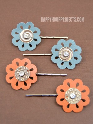 http://happyhourprojects.com/wp-content/uploads/2015/05/Leather-Floral-Hair-Pins-1-300x400.jpg