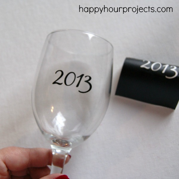 New Year's Wish Glass