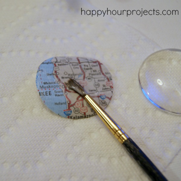 Glass Map Necklace
