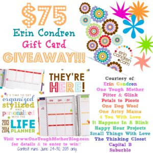 Erin Condren Gift Card Giveaway at www.happyhourprojects.com
