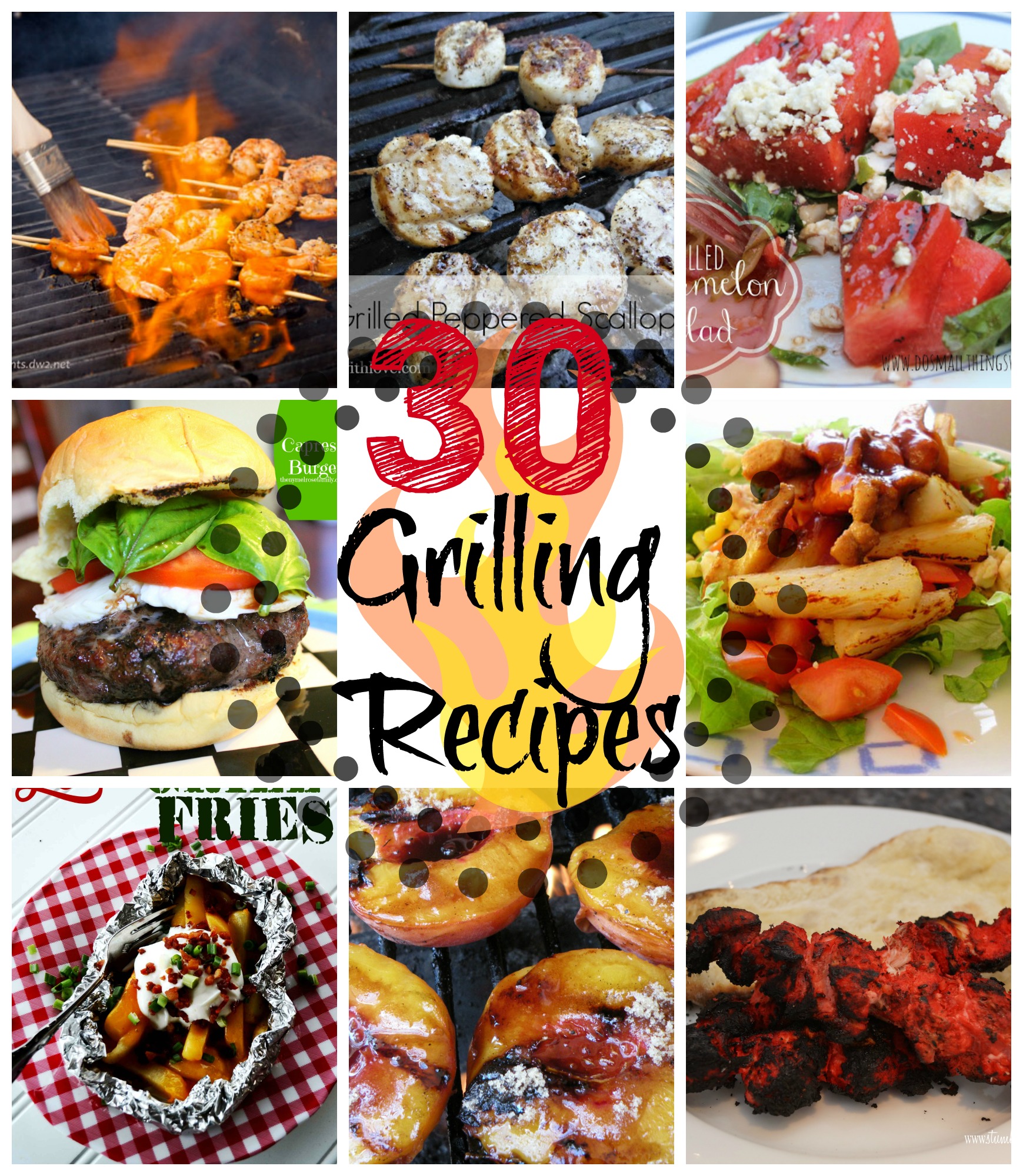 30 Recipes for Grilling Out at www.happyhourprojects.com