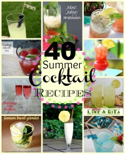 40 Cocktail Recipes at www.happyhourprojects.com