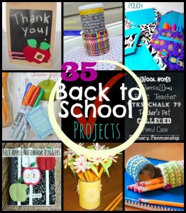 35 Back to School Projects and Ideas at www.happyhourprojects.com