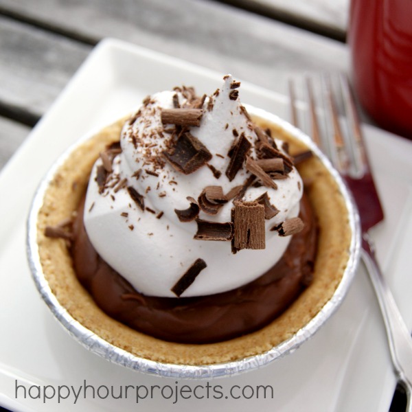 Easy Chocolate Peanut Butter Pies at www.happyhourprojects.com #KraftEssentials #shop