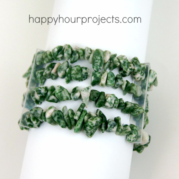 Agate Stretch Bracelet at www.happyhourprojects.com