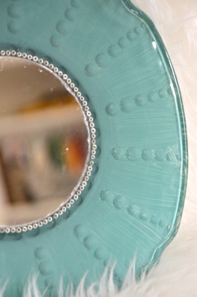 Beaded Glass Tray Mirror at Ciburbanity