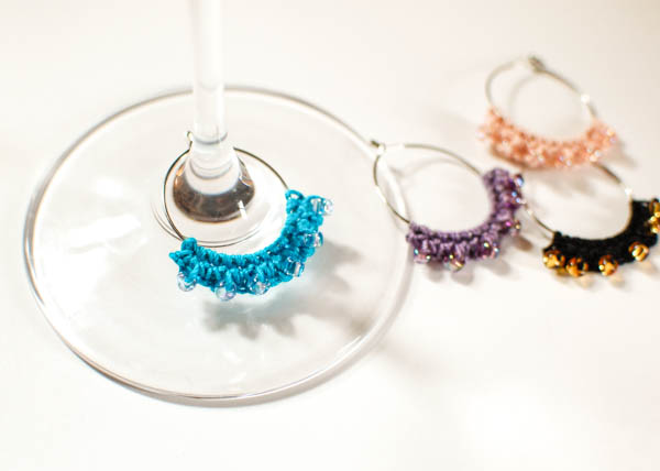 Crochet Wine Glass Charms at Petals To Picots