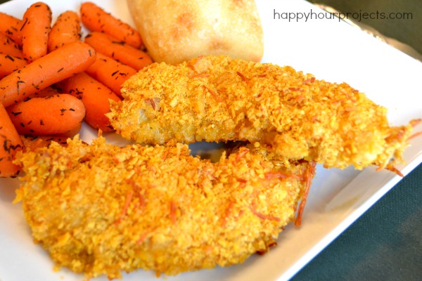 Eating Right on Game Day - Double Coated Chicken with Kellogg's Corn Flakes at www.happyhourprojects.com