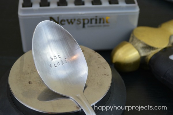 Hand-Stamped Spoon Tutorial at www.happyhourprojects.com