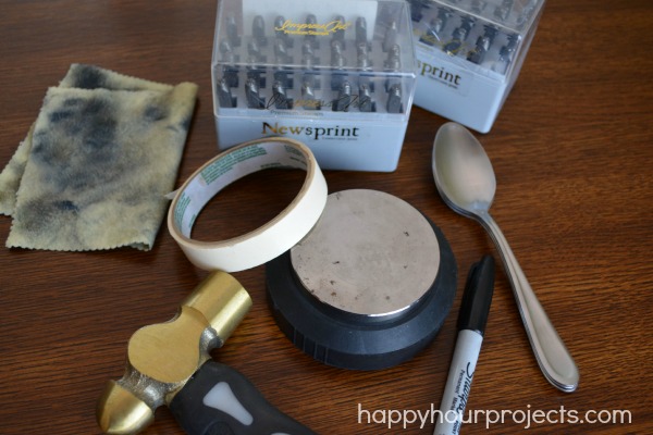 Stamped Spoon Teacher Appreciation Tea Set at www.happyhourprojects.com #CraftLightning