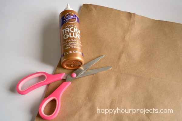 Spring Crafts: 10-Minute Paper Bag Nest at www.happyhourprojects.com