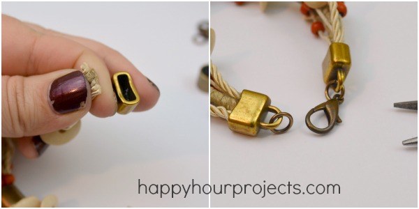 Ceramic Bead Layered Bracelet at www.happyhourprojects.com