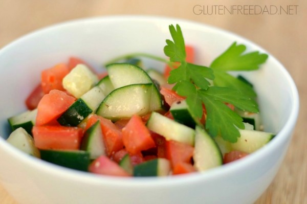 3-Ingredient Cucumber-Tomato Salad