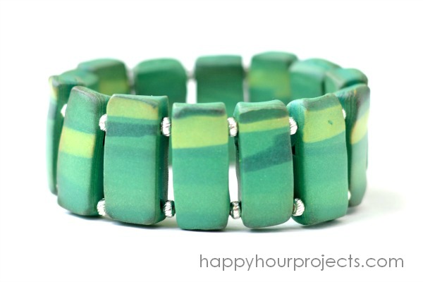 Marble Beaded Bracelet with Sculpey Souffle Clay