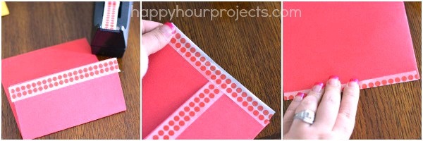 Washi Tape Picnic Silverware Pouch at www.happyhourprojects.com