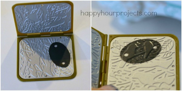 Embossed Metal Bird-Themed Charm Bracelet at www.happyhourprojects.com