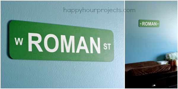 BuildASign Street Signs For Kids Rooms and $50 Giveaway at www.happyhourprojects.com