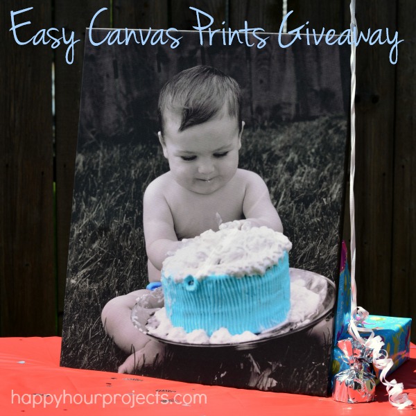 Cake Smash Photo Canvas at www.happyhourprojects.com