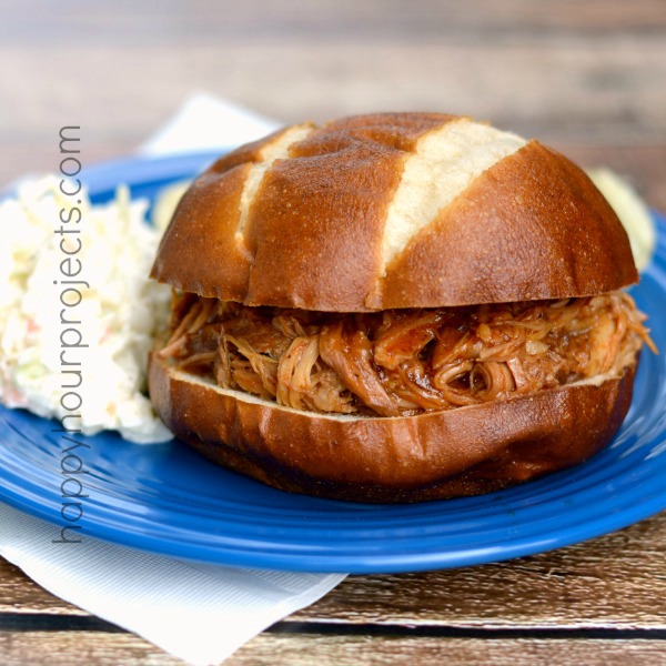 Slow Cooker Pulled Pork at www.happyhourprojects.com
