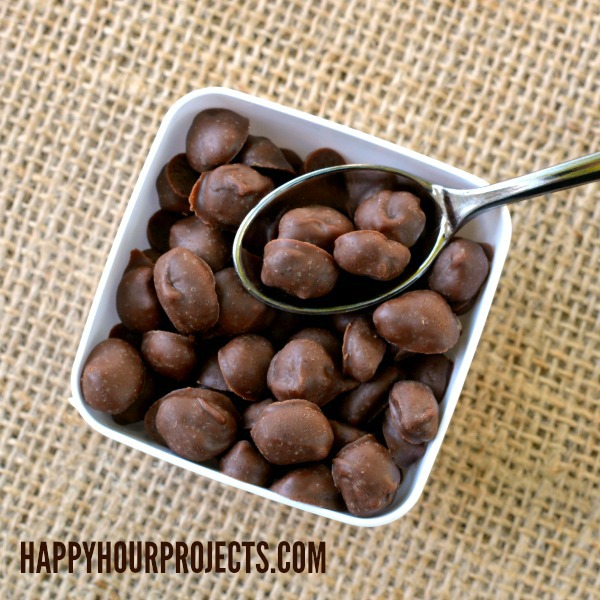 Chocolate Covered Coffee Beans at www.happyhourprojects.com #CoffeeBuzz