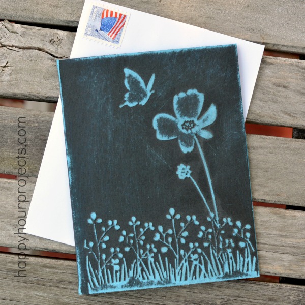 Easy Embossed Greeting Card at www.happyhourprojects.com