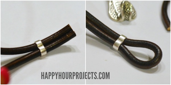 Snake Clasp Leather Bracelet at www.happyhourprojects.com