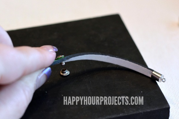 Kids Magnetic Leather Bracelet at www.happyhourprojects.com