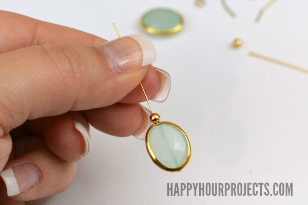 Chalcedony Earrings with Gold Vermeil at www.happyhourprojects.com