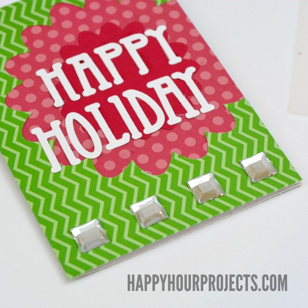 Happy Holiday Simple Cutout Card at www.happyhourprojects.com