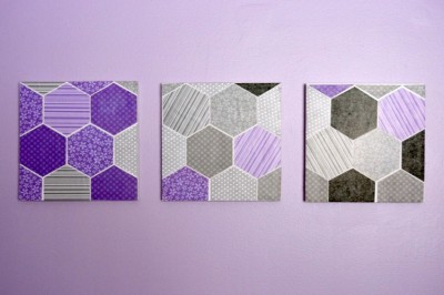 Hexagon Geometric Wall Art - Happy Hour Projects