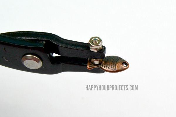 Beaded Copper Fish Bracelet at www.happyhourprojects.com