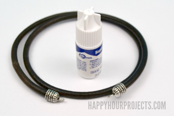 DIY Leather Wrap Charm Bracelet (With Unicorn!) at www.happyhourprojects.com