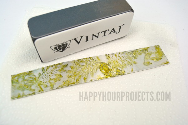 Etched Peacock Cuff Bracelet at www.happyhourprojects.com | a 10-Minute Jewelry Project