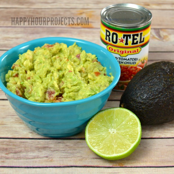 RO*TEL Rockin' Guacamole and Bud Light Lime-A-Rita | Easy Entertaining at www.happyhourprojects.com