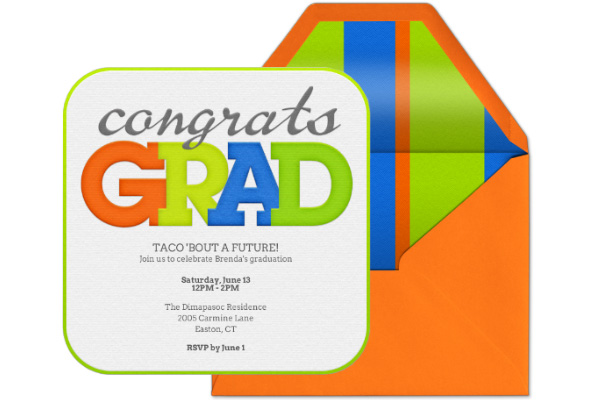 “Taco ‘Bout a Future” Graduation Party | Host a Mexican-Themed Catered Party with Qdoba and Ideas from Evite