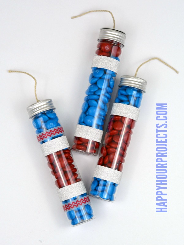 Easy Firecracker Treat Tubes at www.happyhourprojects.com
