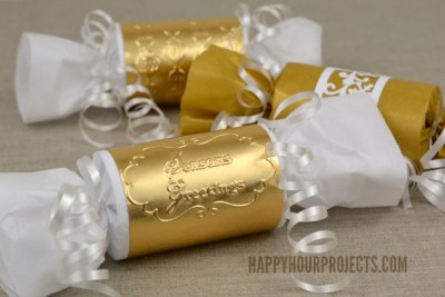 Christmas in July with Sizzix | Golden Gift Wrap at www.happyhourprojects.com