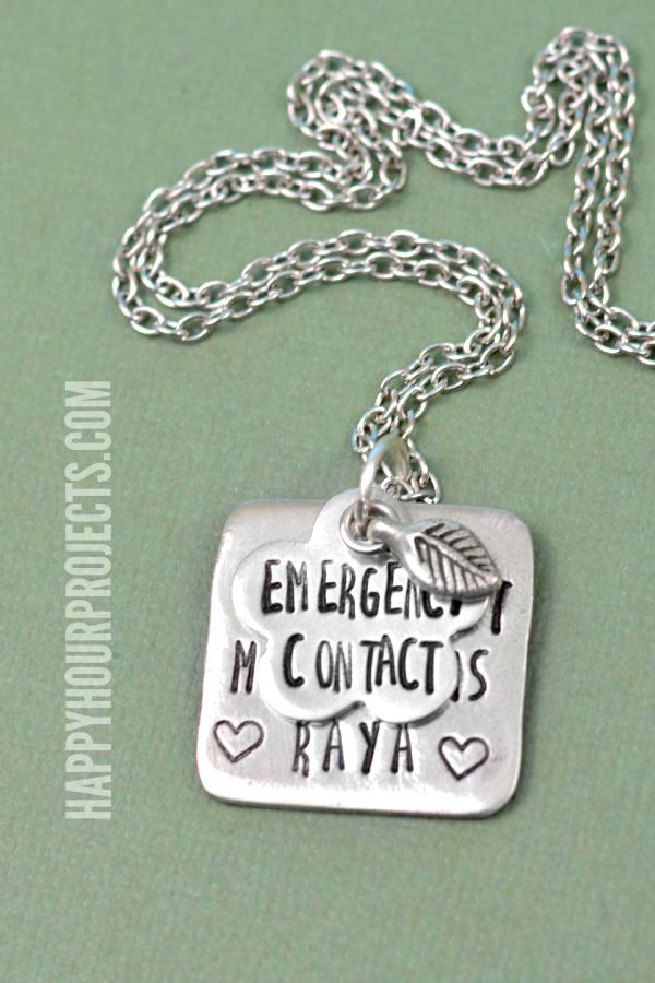 How to Make a Hand Stamped Necklace | The Basics at www.happyhourprojects.com