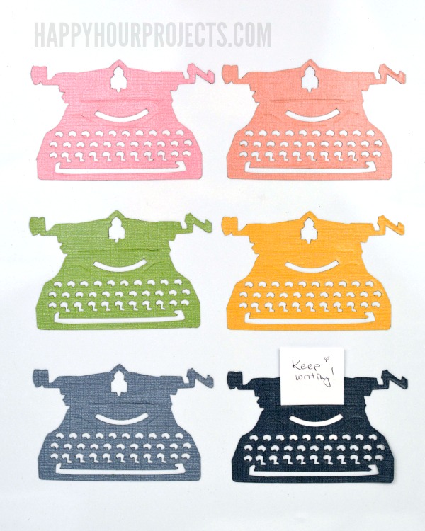 Great Gifts For Writers | DIY Typewriter Magnets at www.happyhourprojects.com