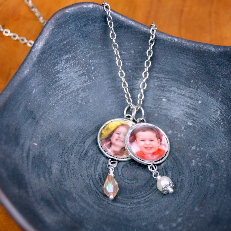 DIY Photo Charm Necklace at happyhourprojects.com