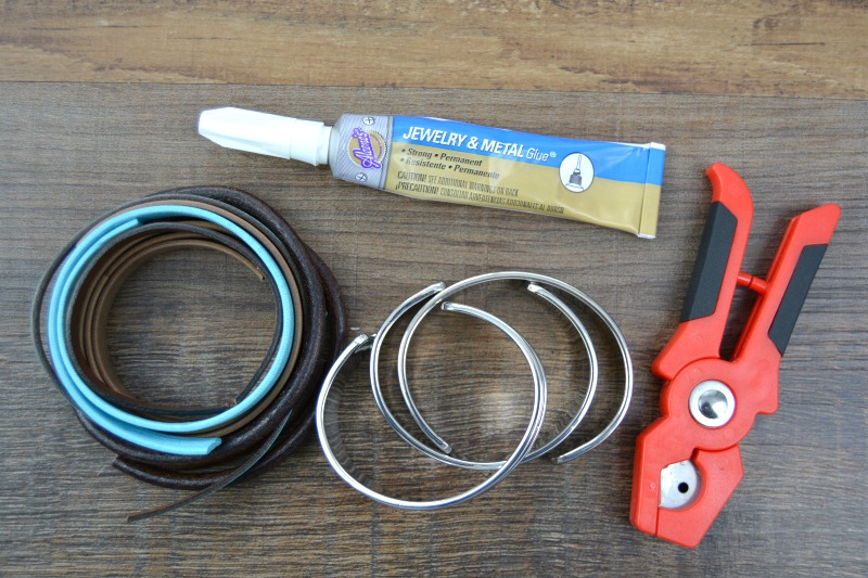 3-Minute DIY Leather Bracelet Cuff at happyhourprojects.com